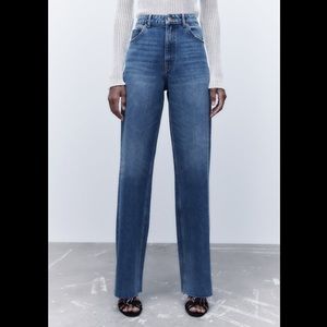 Zara 90’s full leg wide leg Jean
